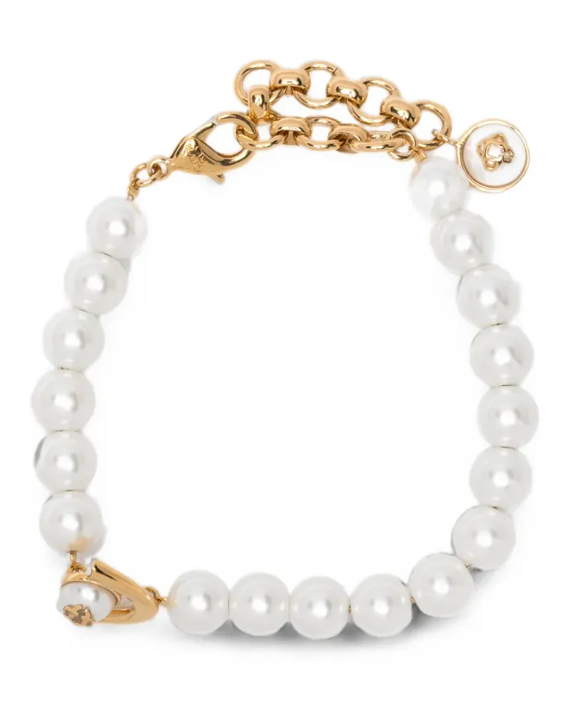 Casablanca Paris Lotus pearl-embellished bracelet - Gold Gold