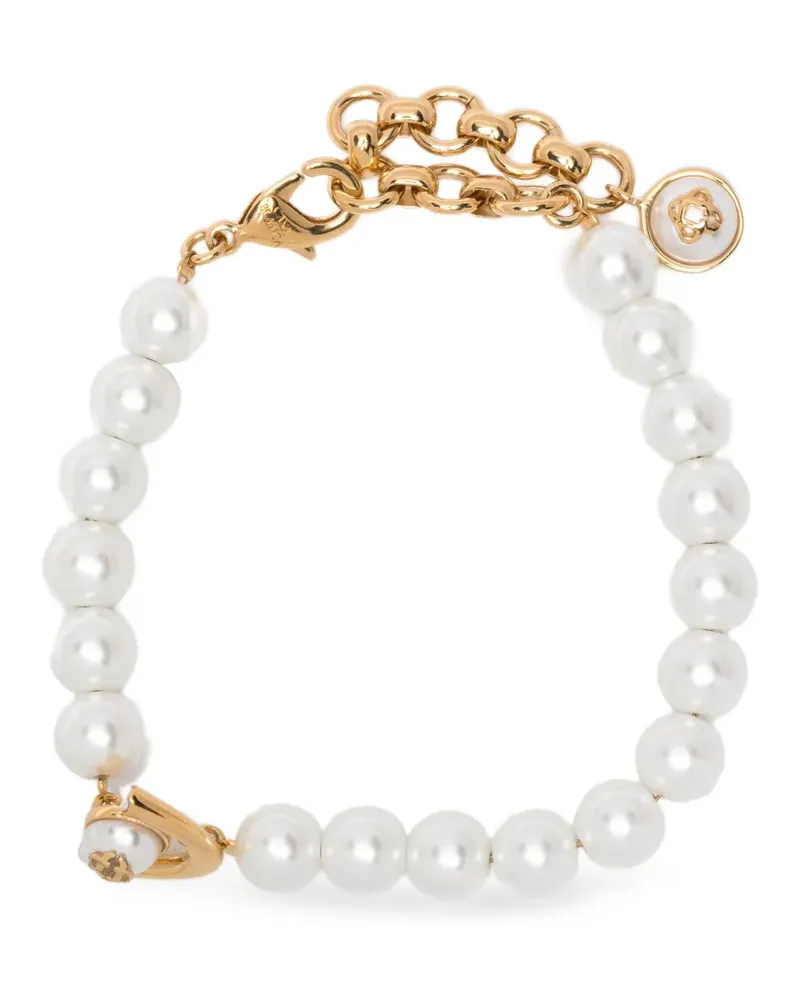 Casablanca Paris Lotus pearl-embellished bracelet - Gold Gold