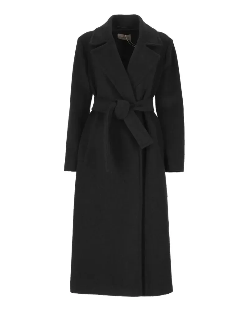 MARELLA belted notch-lapel coat - Schwarz Schwarz