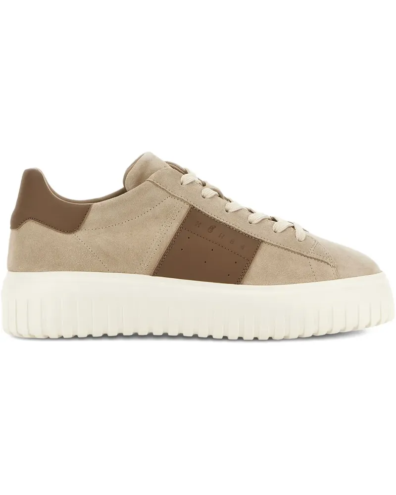 Hogan H-Stripes Sneakers - Nude Nude