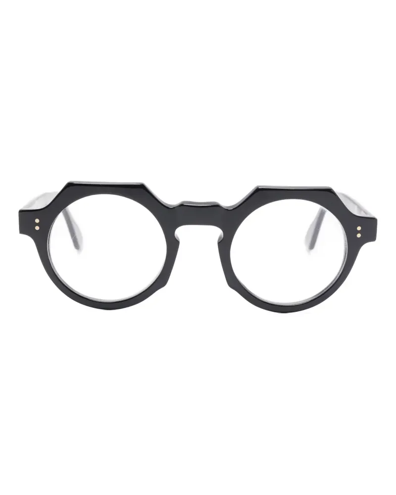 Lesca Buzz Brille mit geometrischem Gestell - Schwarz Schwarz