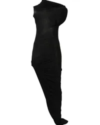 Rick Owens Lilies Asymmetrisches Jersey-Maxikleid Schwarz