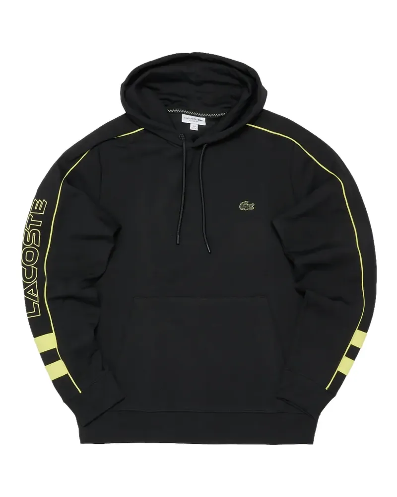 Lacoste logo-patch hoodie - Schwarz Schwarz