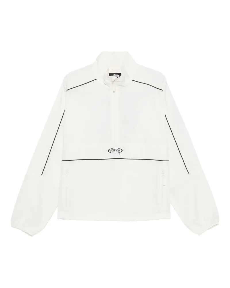 Stüssy logo-embroidered windbreaker - Weiß Weiß