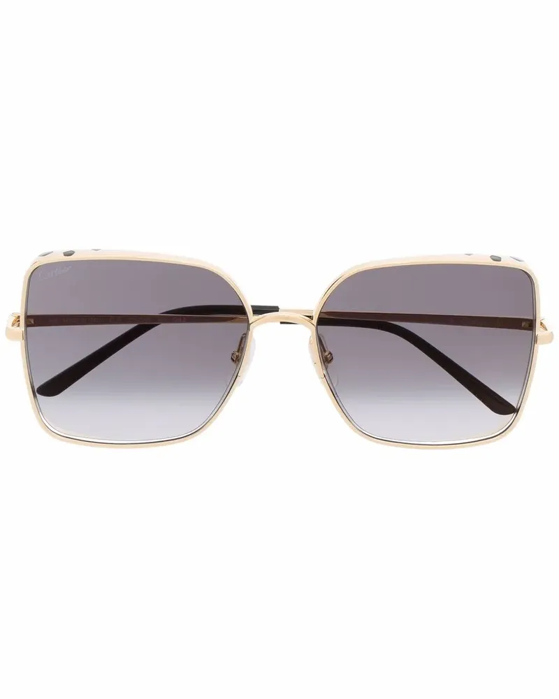 Cartier Sonnenbrille mit Muster - Gold Gold