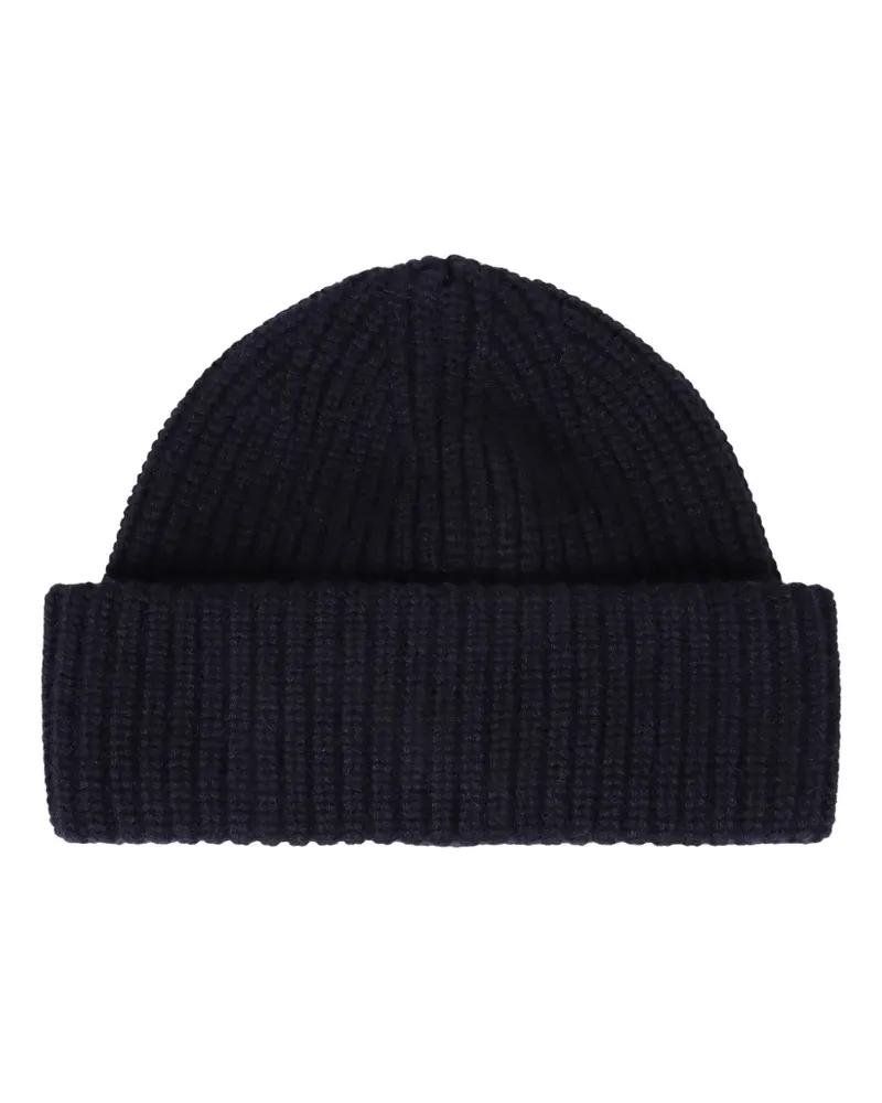 Slowear knitted ribbed beanie - Blau Blau