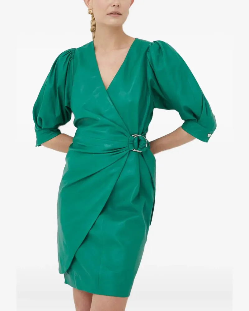 Day Birger et Mikkelsen Minikleid mit Puffärmeln - Grün Grün