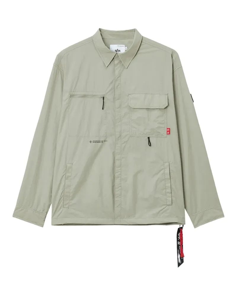 Izzue chest-pocket shirt jacket - Nude Nude