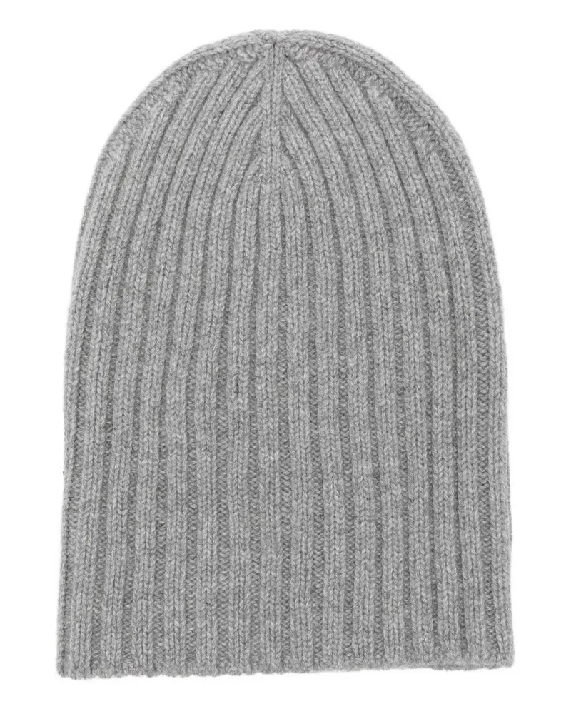 CENERE GB Beanie aus Kaschmir - Grau Grau