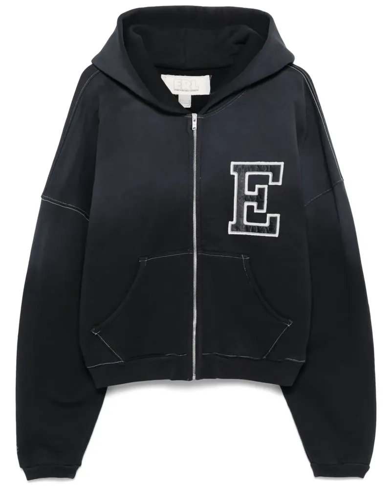 ERL Hoodie im College-Look - Schwarz Schwarz