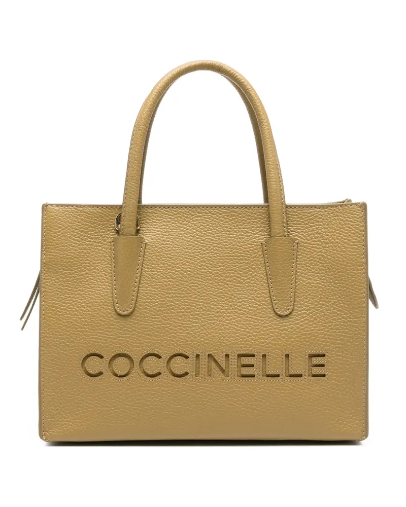 Coccinelle grained leather tote bag - Grün Grün