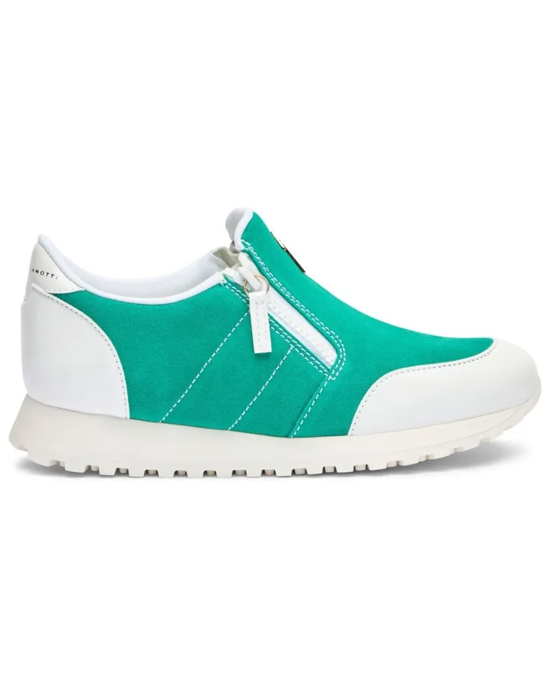 Giuseppe Zanotti Ilde Run Wildleder-Sneakers - Grün Grün