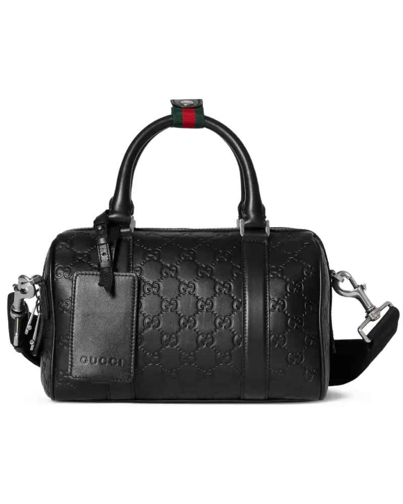 Gucci small GG Emblem tote bag - Schwarz Schwarz