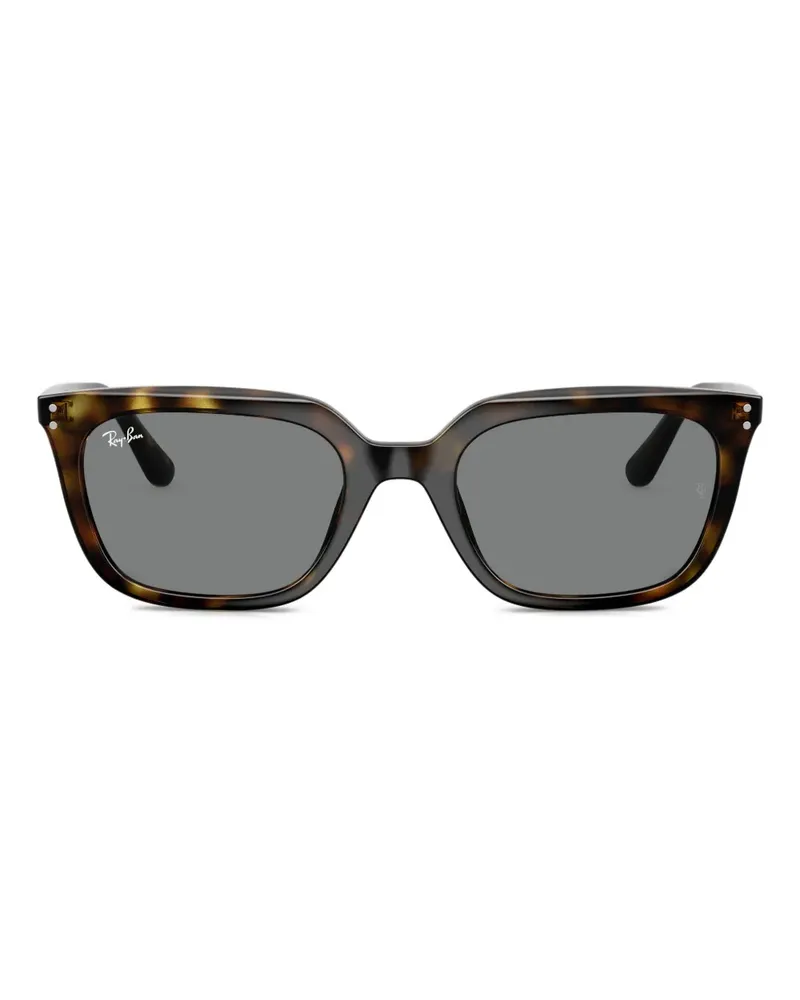 Ray Ban Sonnenbrille mit eckigem Gestell - Schwarz Schwarz
