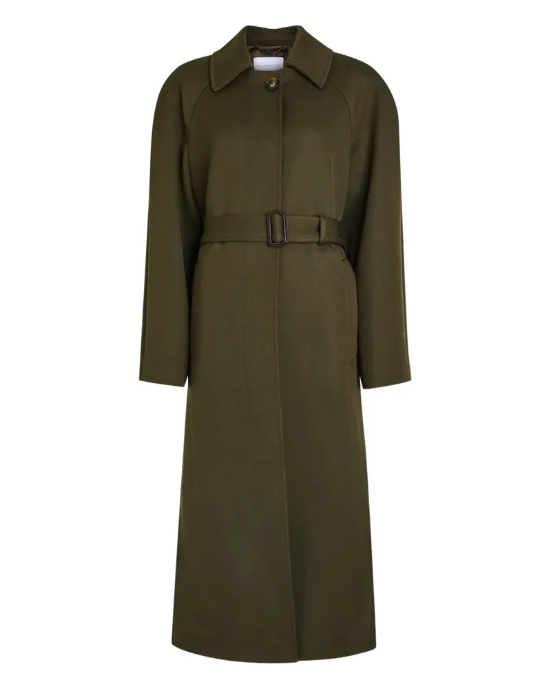 Stella McCartney belted single-breasted coat - Grün Grün