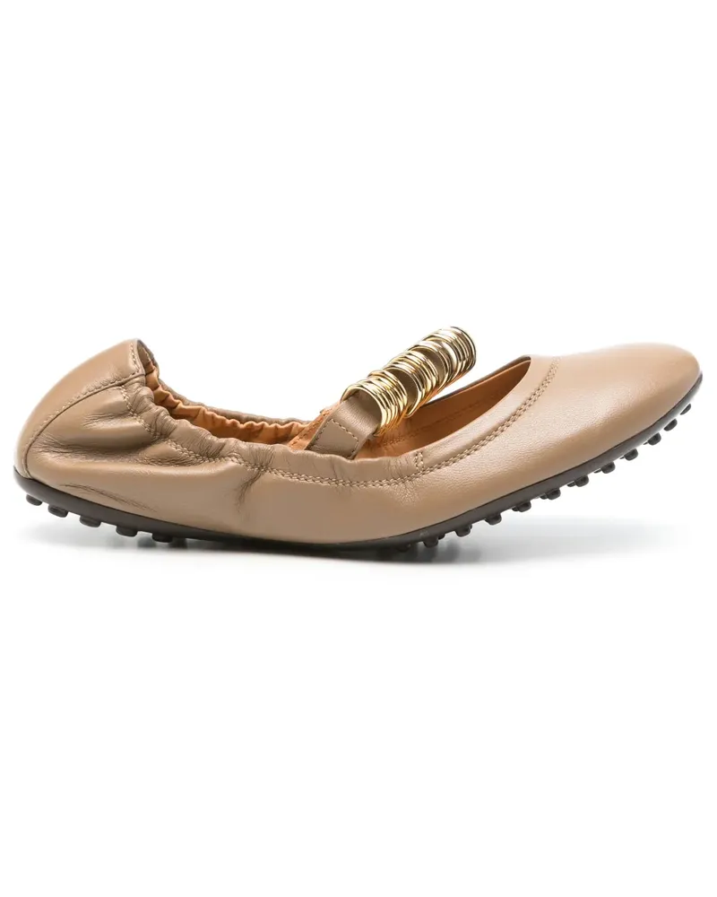 TOD'S Ballerinas aus Leder - Braun Braun