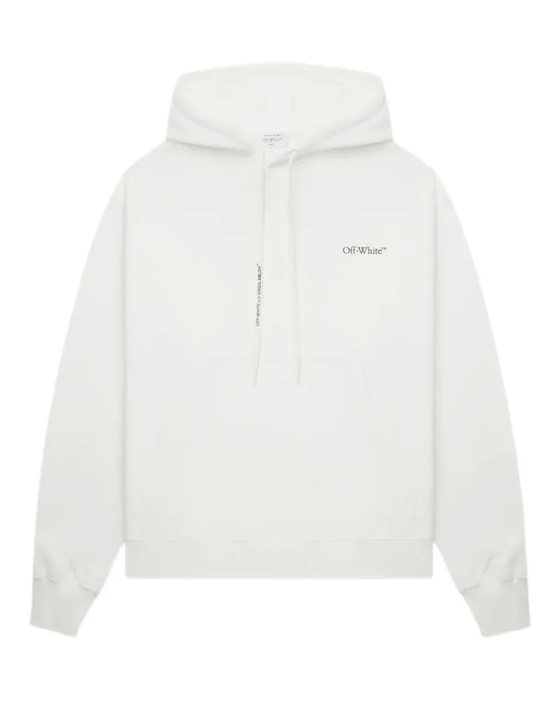OFF-WHITE Hoodie mit grafischem Print - Weiß Weiß