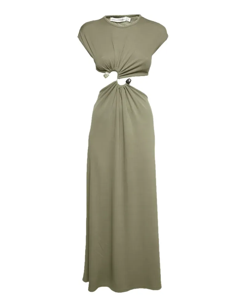 Christopher Esber S-buckle rib-knit maxi dress - Grün Grün