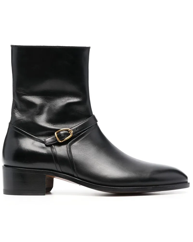 Tom Ford Stiefel mit Zierschnalle - Schwarz Schwarz