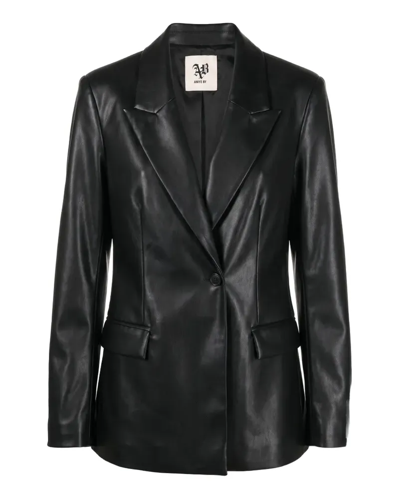 Aniye By Einreihiger Caly Blazer - Schwarz Schwarz