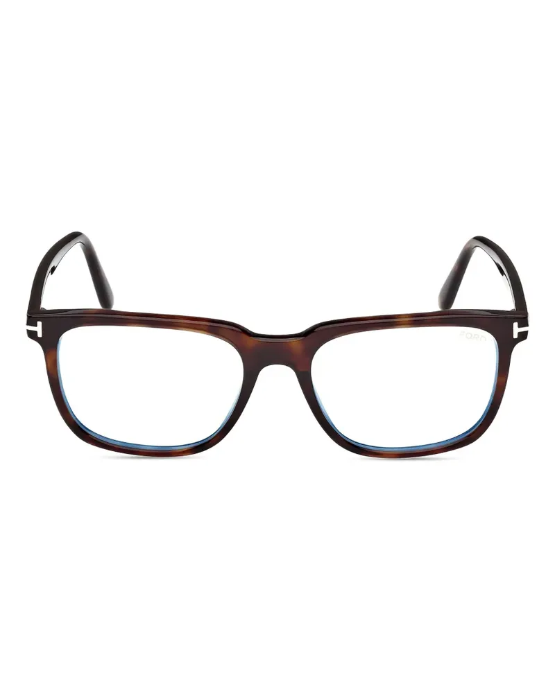 Tom Ford Brille mit eckigem Gestell - Braun Braun