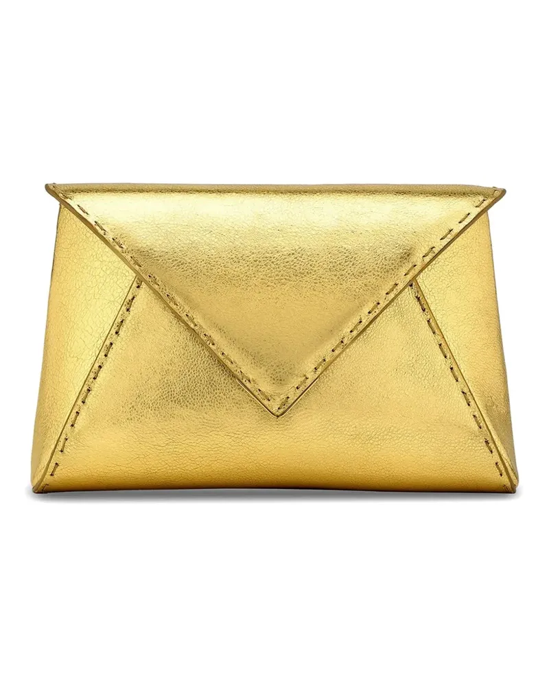Tyler Ellis small Lee Pouchet metallic-leather clutch bag - Gold Gold