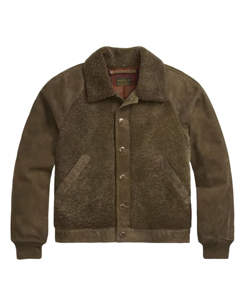 Ralph Lauren Bikerjacke mit Shearling - Braun Braun