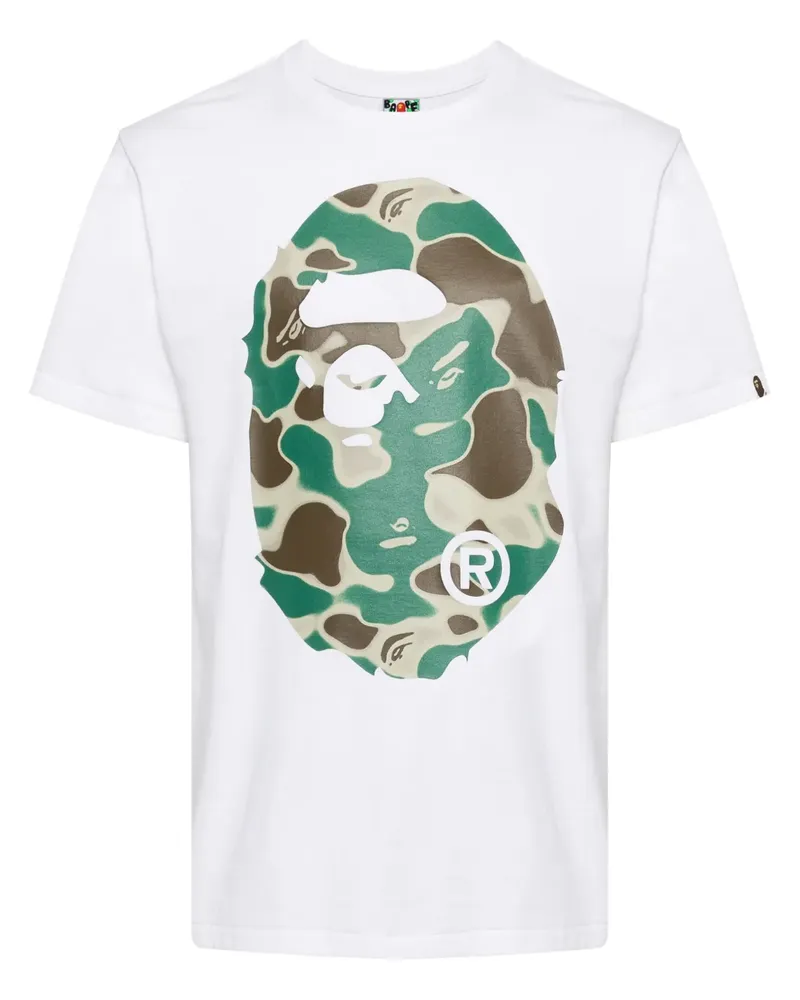 BAPE T-Shirt mit Liquid Camo Big Ape-Print - Weiß Weiß