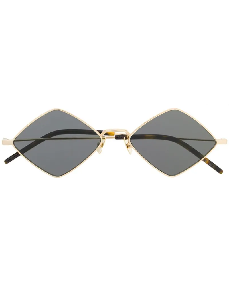Saint Laurent Eckige Sonnenbrille - Schwarz Schwarz