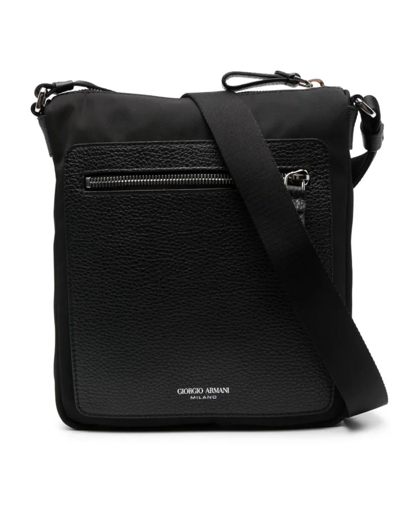 Giorgio Armani Schultertasche mit Logo-Prägung - Schwarz Schwarz
