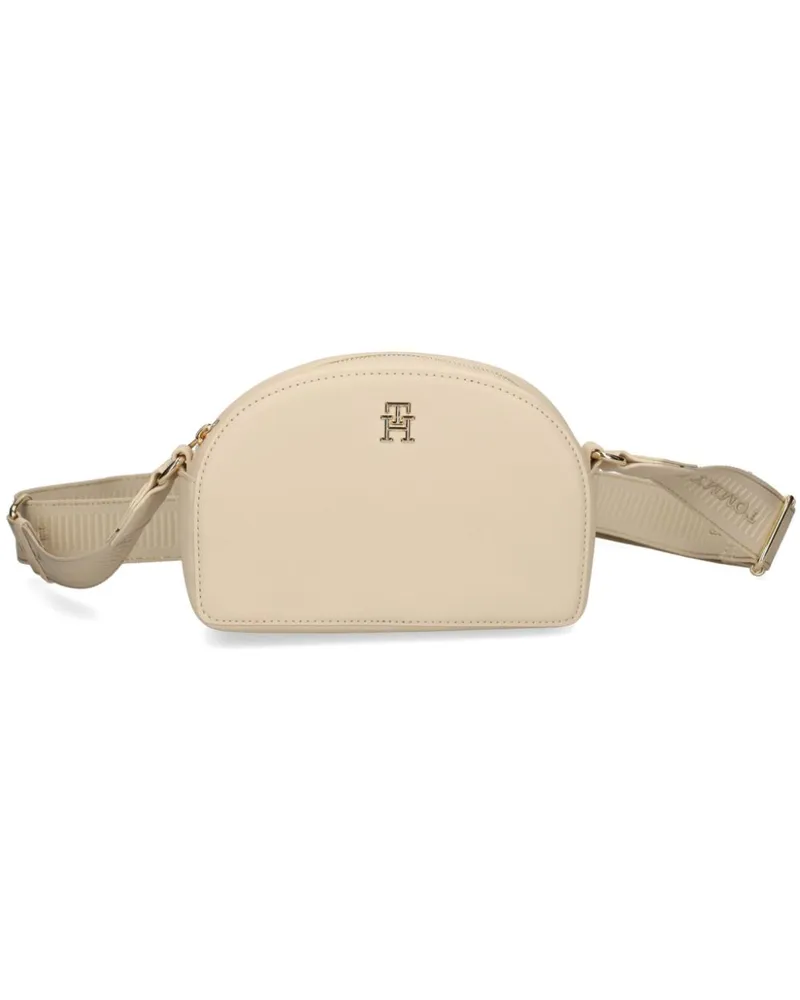 Tommy Hilfiger Umhängetasche mit Logo-Schild - Nude Nude