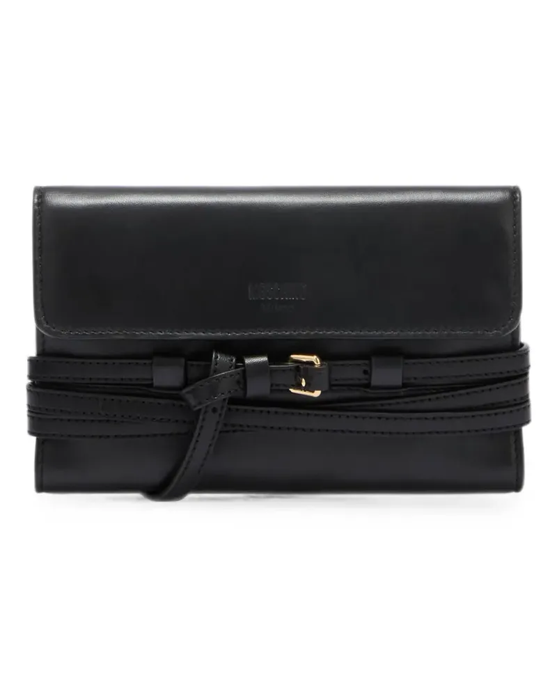 Moschino buckle-detail wallet - Schwarz Schwarz