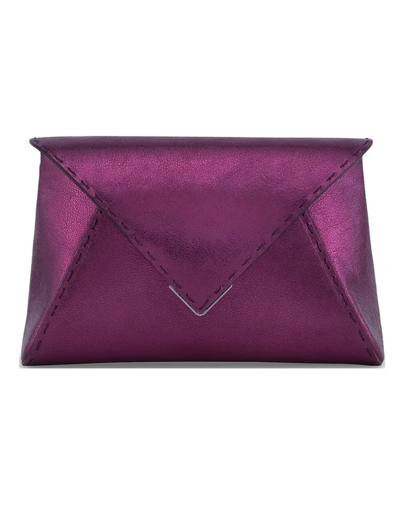 Tyler Ellis small Lee Pouchet leather clutch bags - Violett Violett