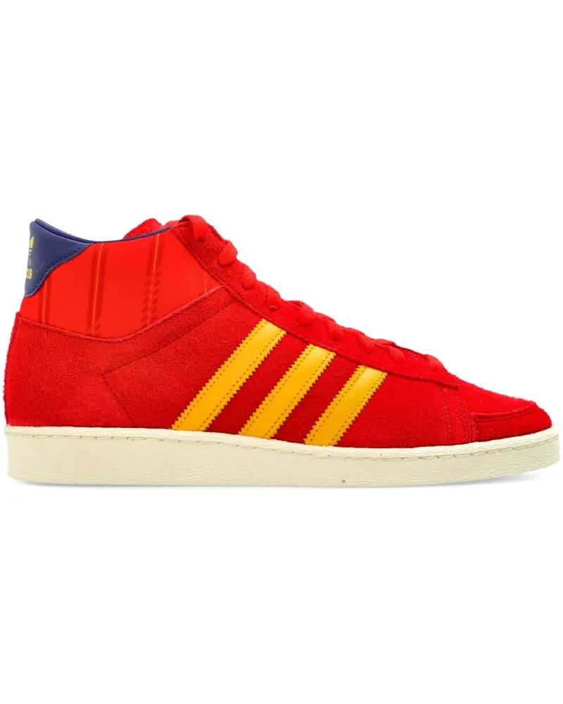 adidas JABBAR Stripes High-Top-Sneakers - Rot Rot