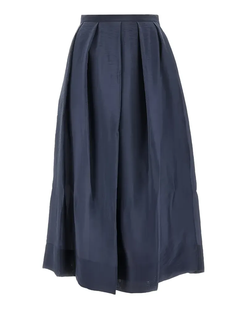 Emporio Armani pleated midi skirt - Blau Blau