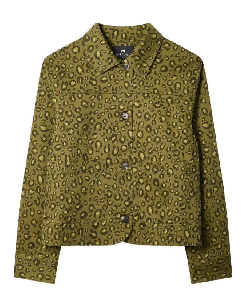 Paul Smith leopard-print jacket - Grün Grün