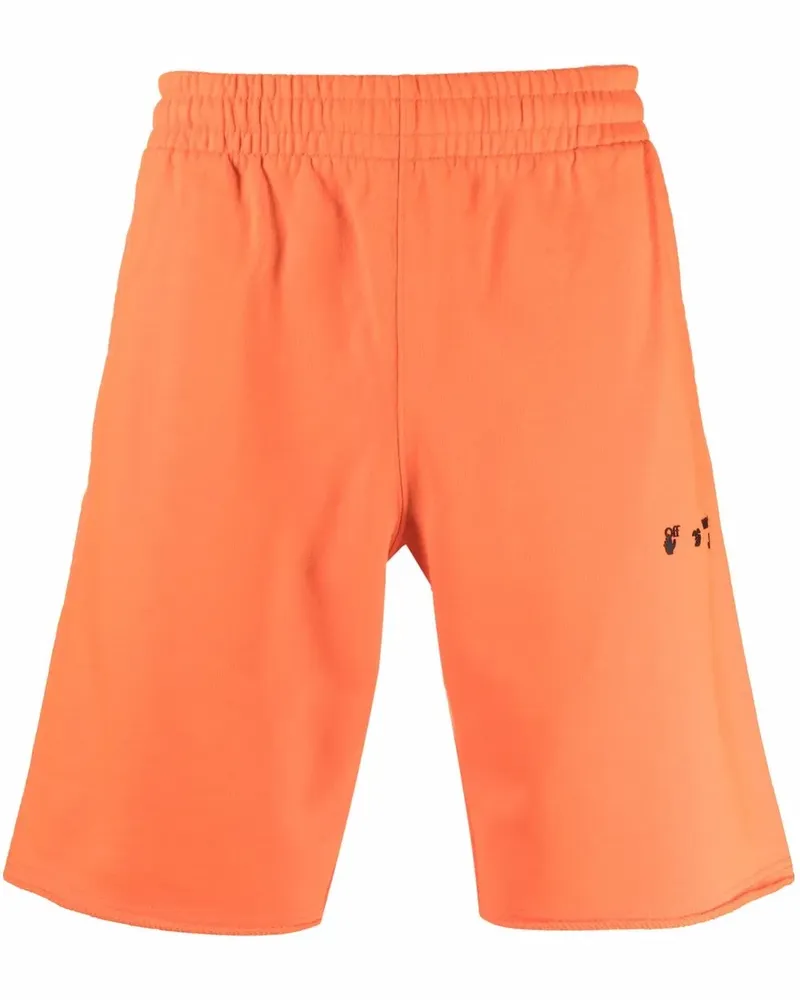 OFF-WHITE Joggingshorts mit Logo-Print - Orange Orange