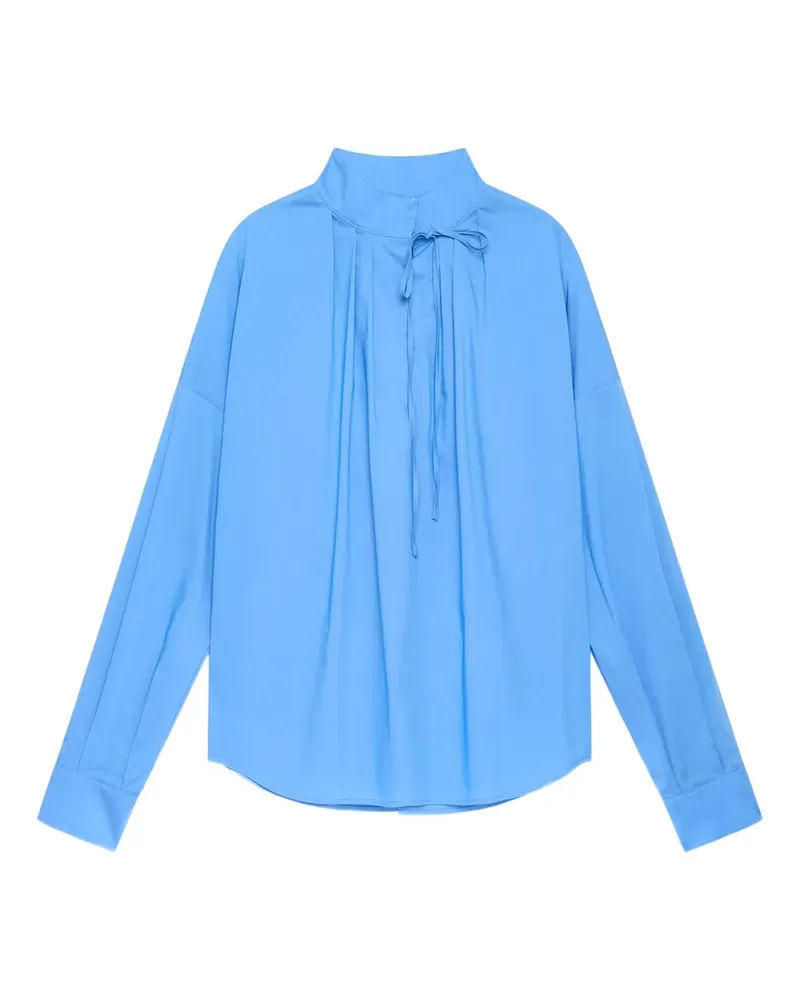 Maliparmi Bluse mit Faltendetail - Blau Blau