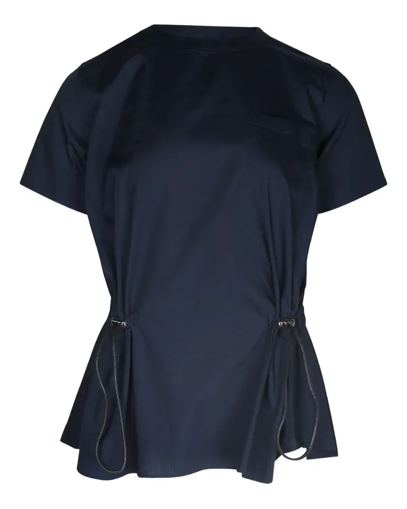 Sacai open-back toggle-side top - Blau Blau