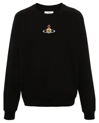 Vivienne Westwood Sweatshirt mit Orb-Stickerei Schwarz