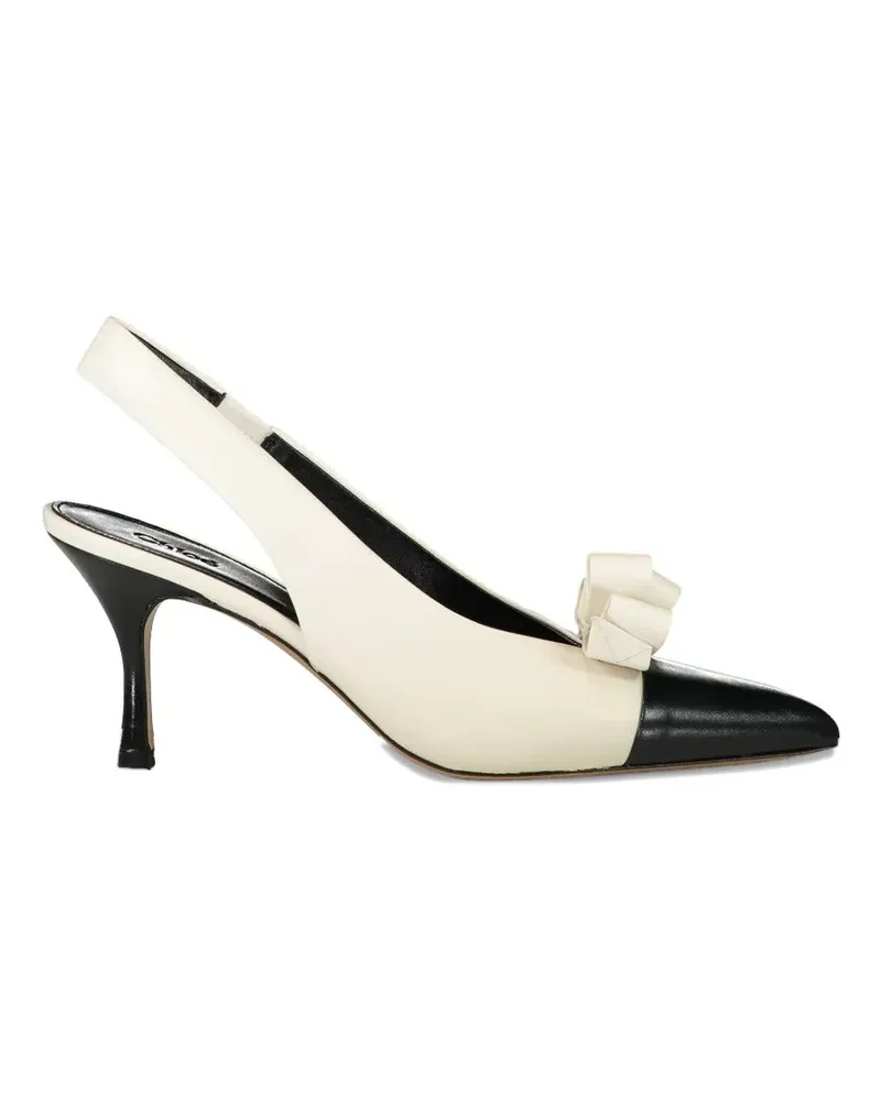 Chloé Alba bow pointed pumps - Nude Nude