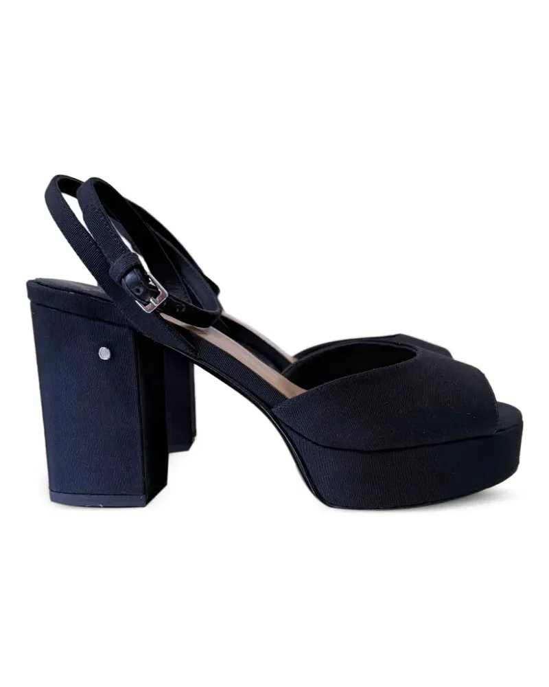 Laurence Dacade Lumi Plateau-Sandalen - Schwarz Schwarz