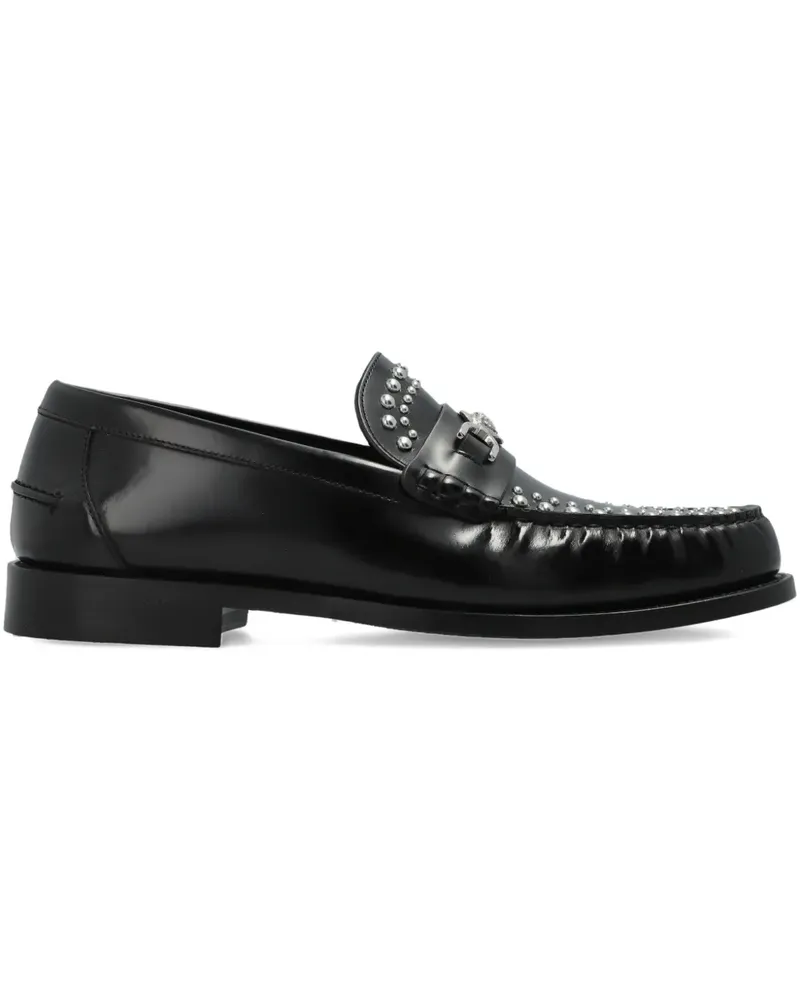 Versace Medusa '95 studded-embellishment loafers - Schwarz Schwarz