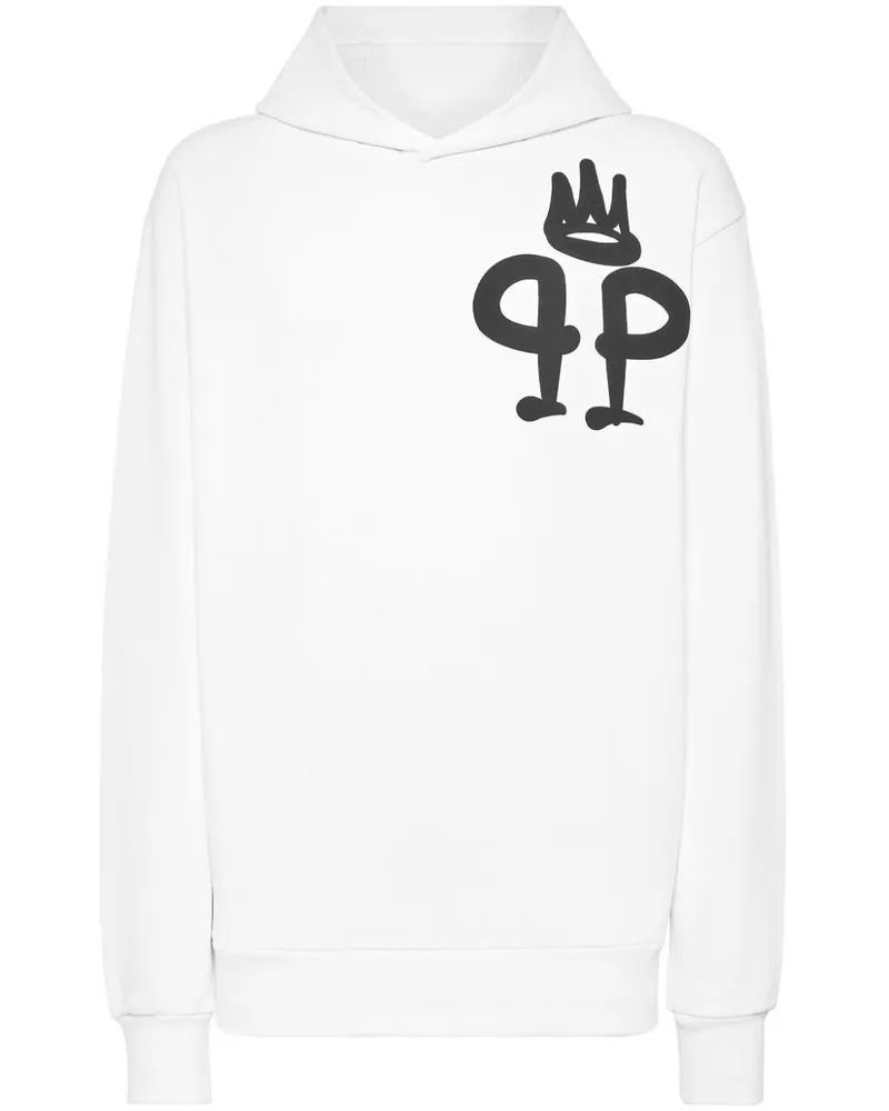 Philipp Plein King Hoodie - Weiß Weiß