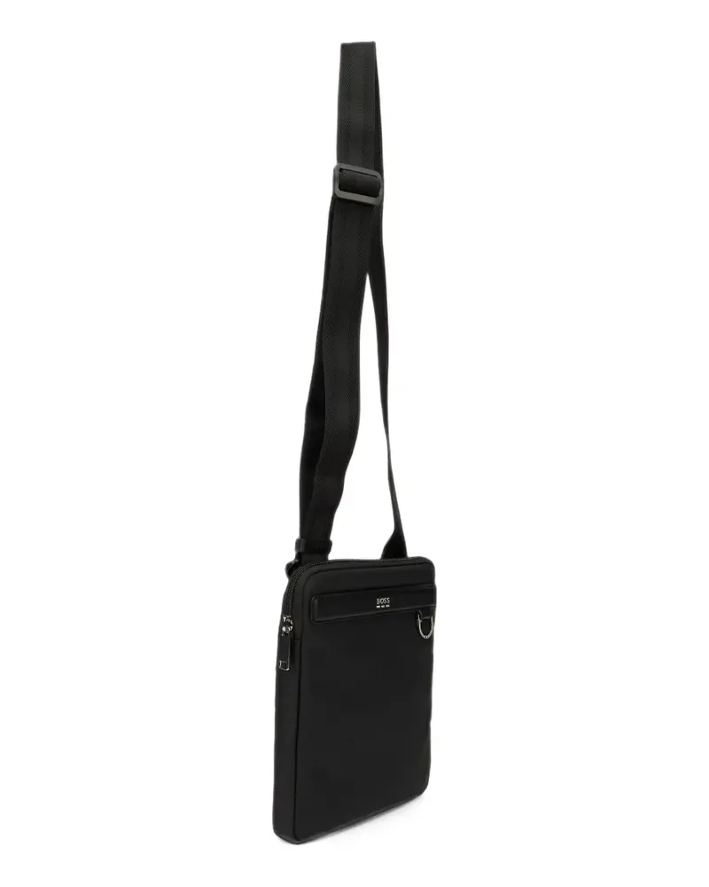 HUGO BOSS Kuriertasche mit Logo-Schild - Schwarz Schwarz