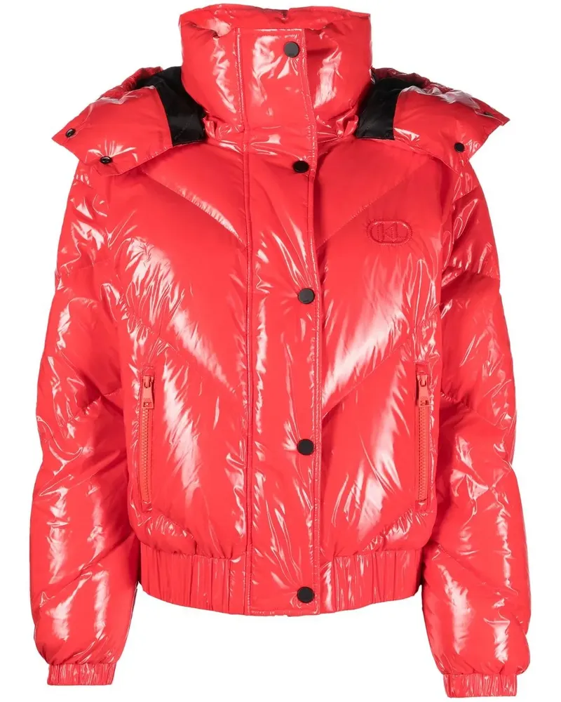 Karl Lagerfeld Daunenjacke mit Stehkragen - Rot Rot