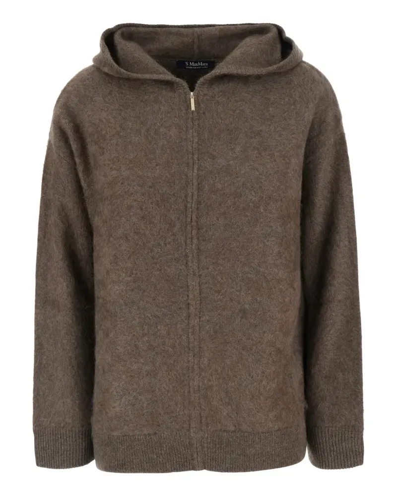 Max Mara Max Mara Anne yak zip-up hoodie - Nude Nude