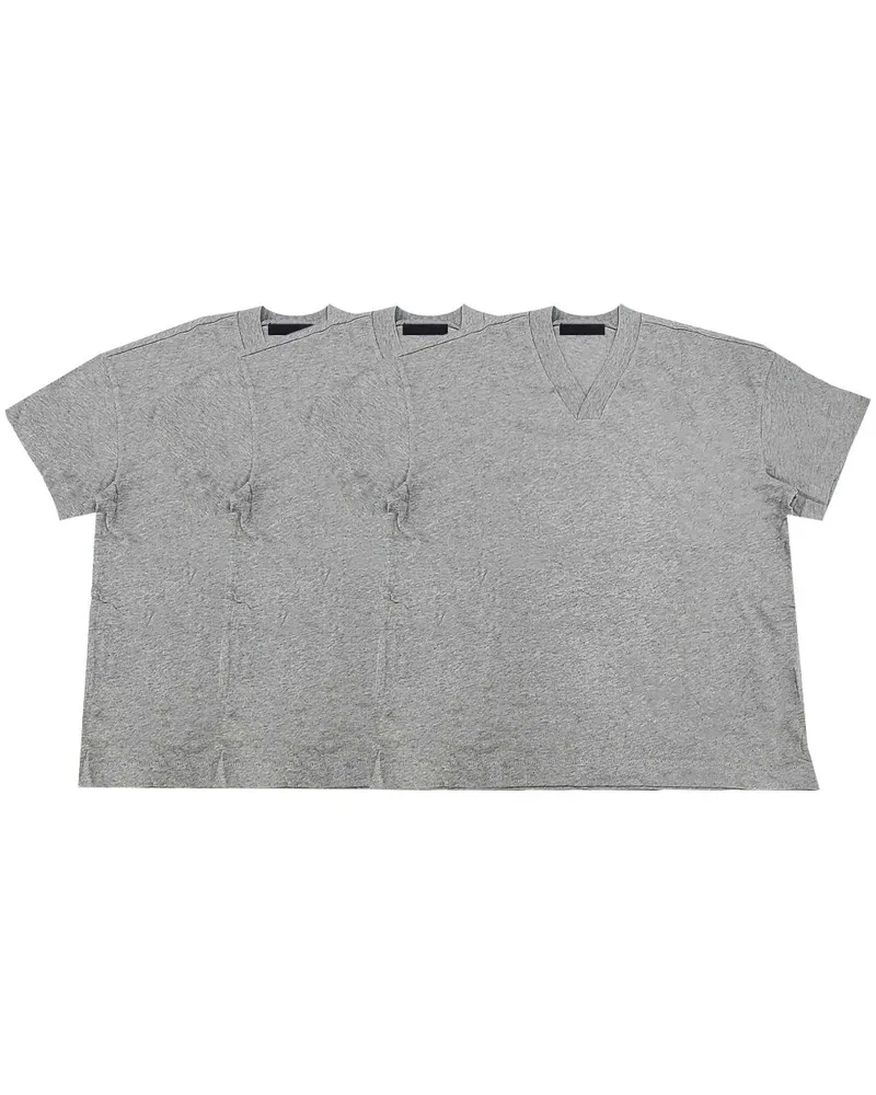 Fear of God T-Shirt mit V-Ausschnitt - Grau Grau