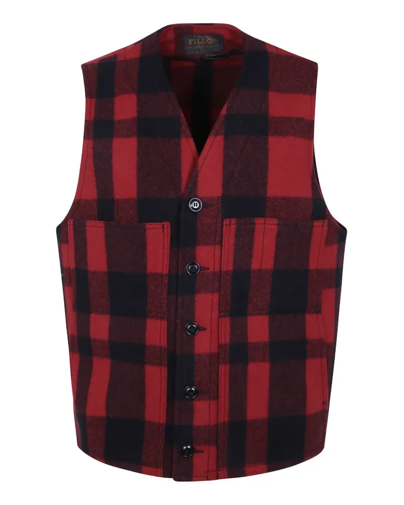 Filson plaid wool waistcoat - Rot Rot