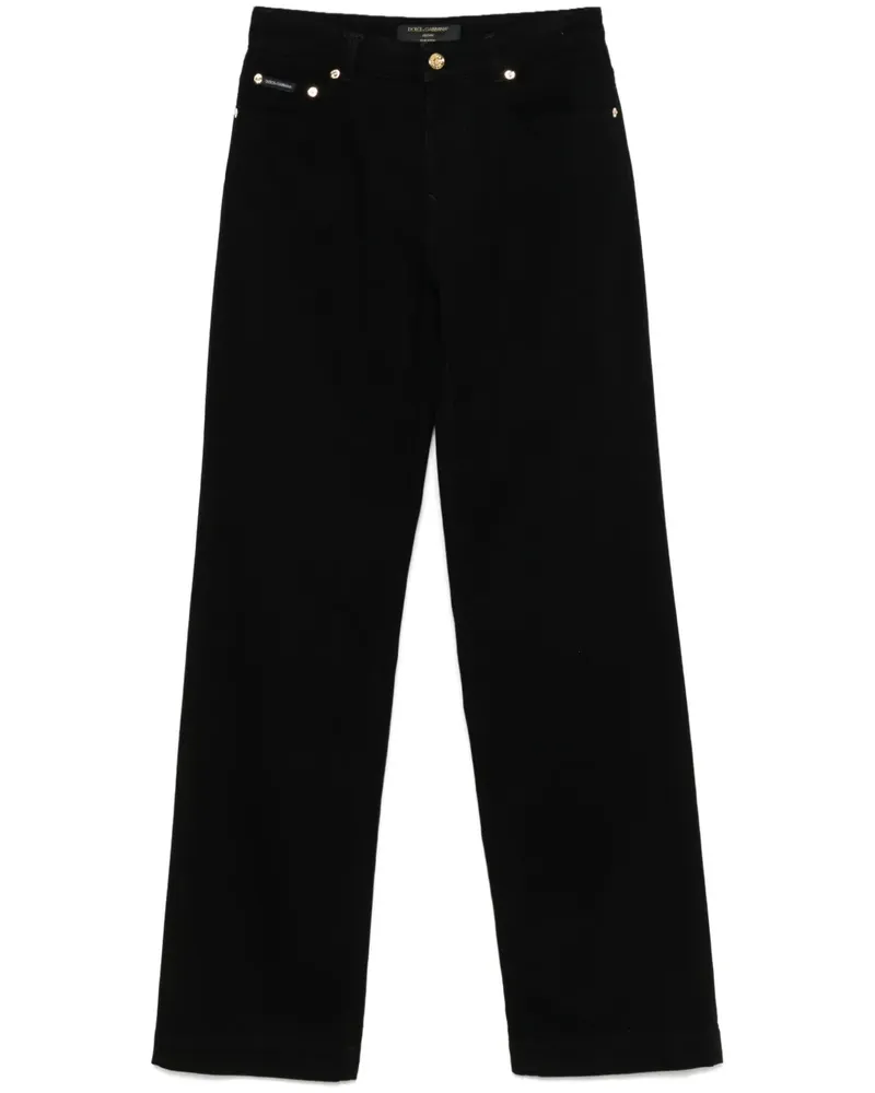 Dolce & Gabbana Jeans mit geradem Bein - Schwarz Schwarz